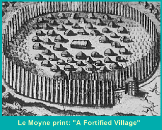 Fortified Village - Le Moyne Print