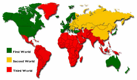 second and third world countries