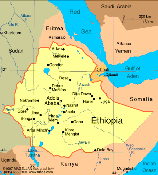 [map of Ethiopia]
