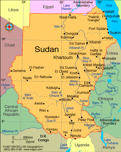 [Map of the Sudan]