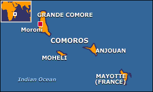 [Map of Comoros]