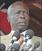 [President Daniel
         arap Moi]