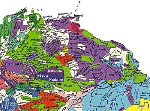 [Linguistic map of Amazonia]