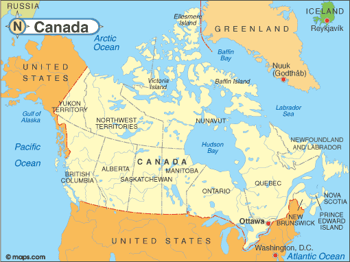 [Map of Canada]