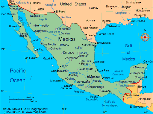 [map of Mexico]