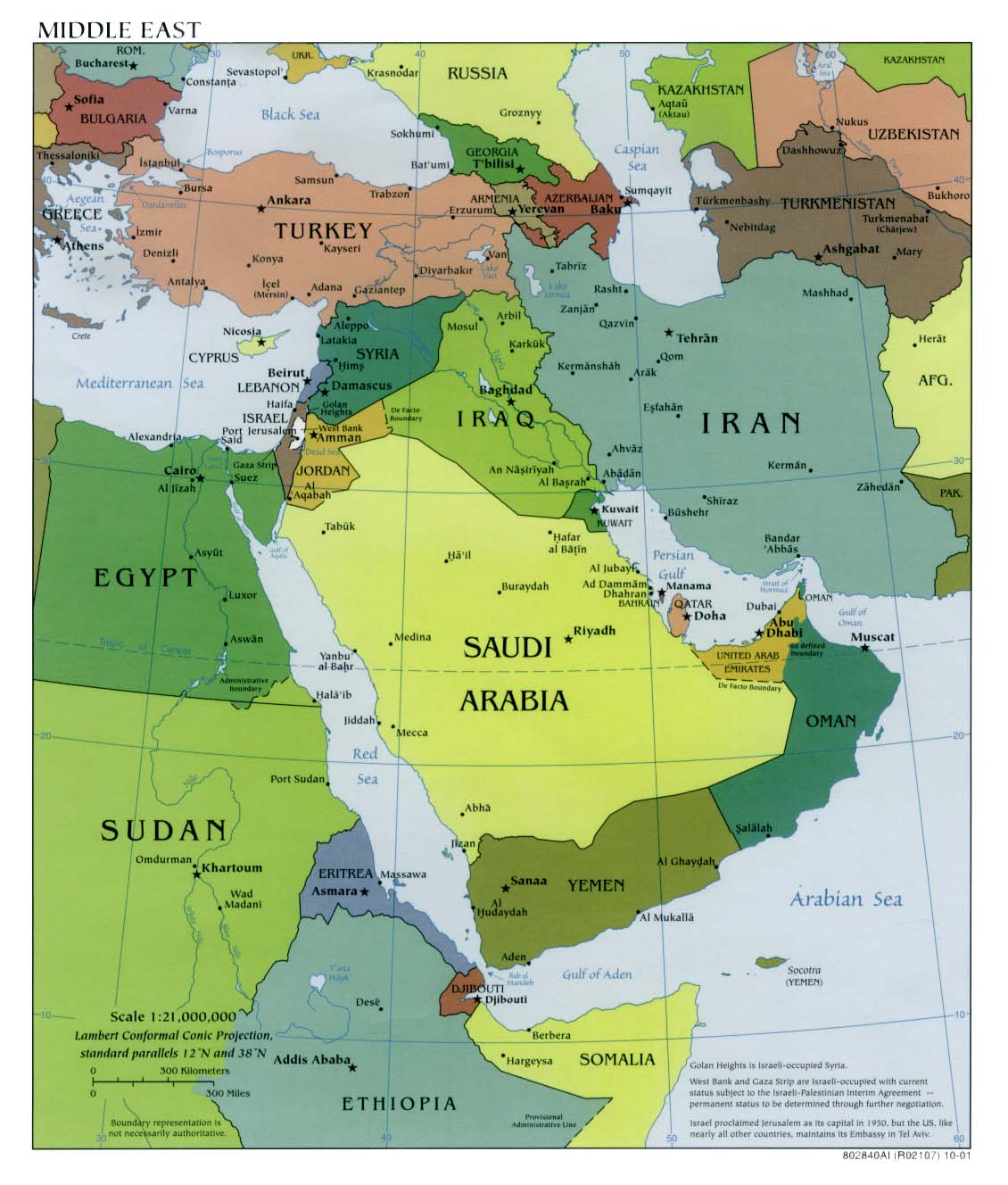 Map Of West Asia
