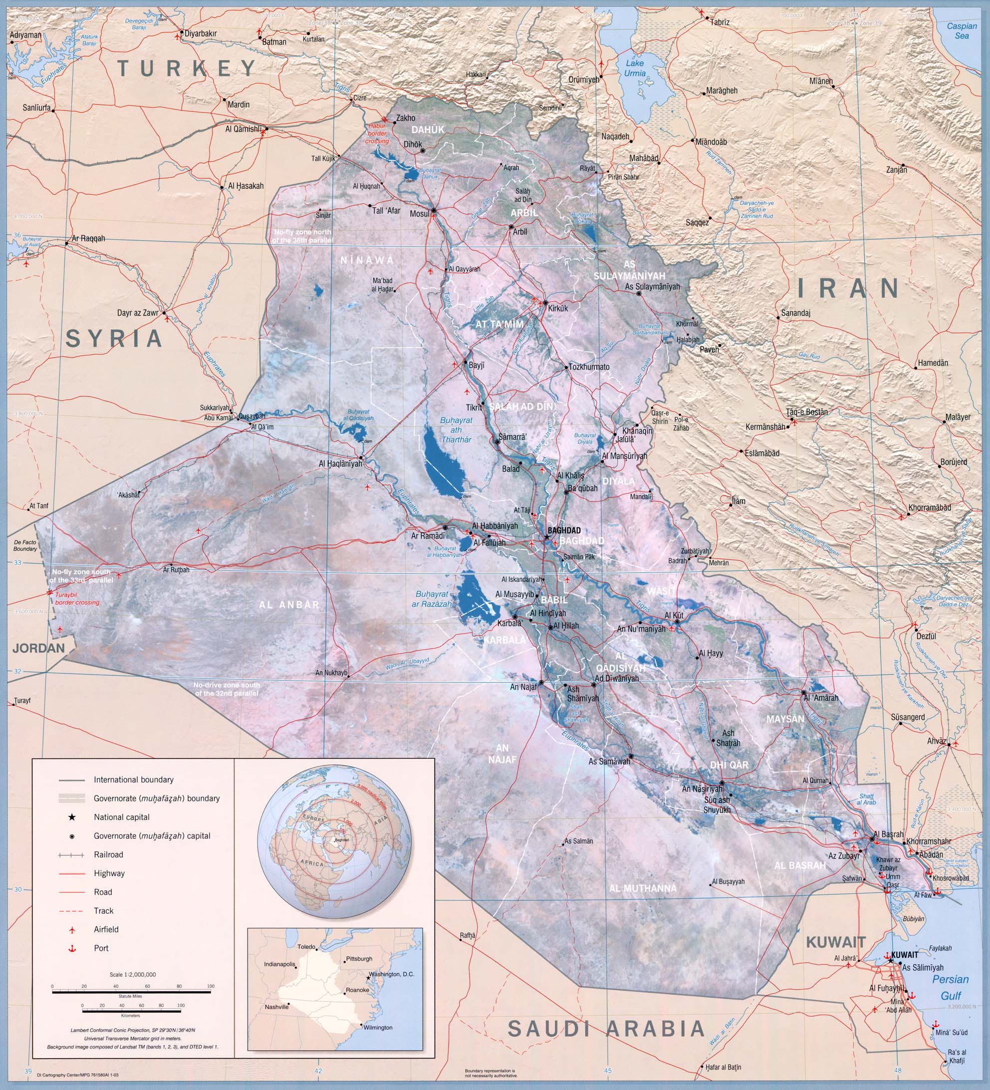[CIA photomap of Iraq]