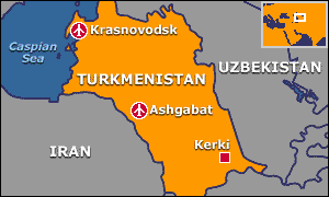 [map of Turkmenistan]