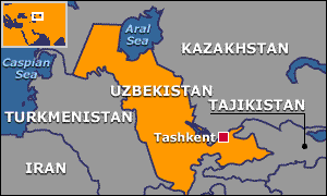 [map of Uzbekistan]