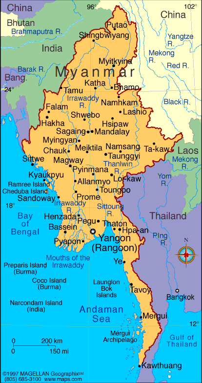 [ Map of Myanmar ]