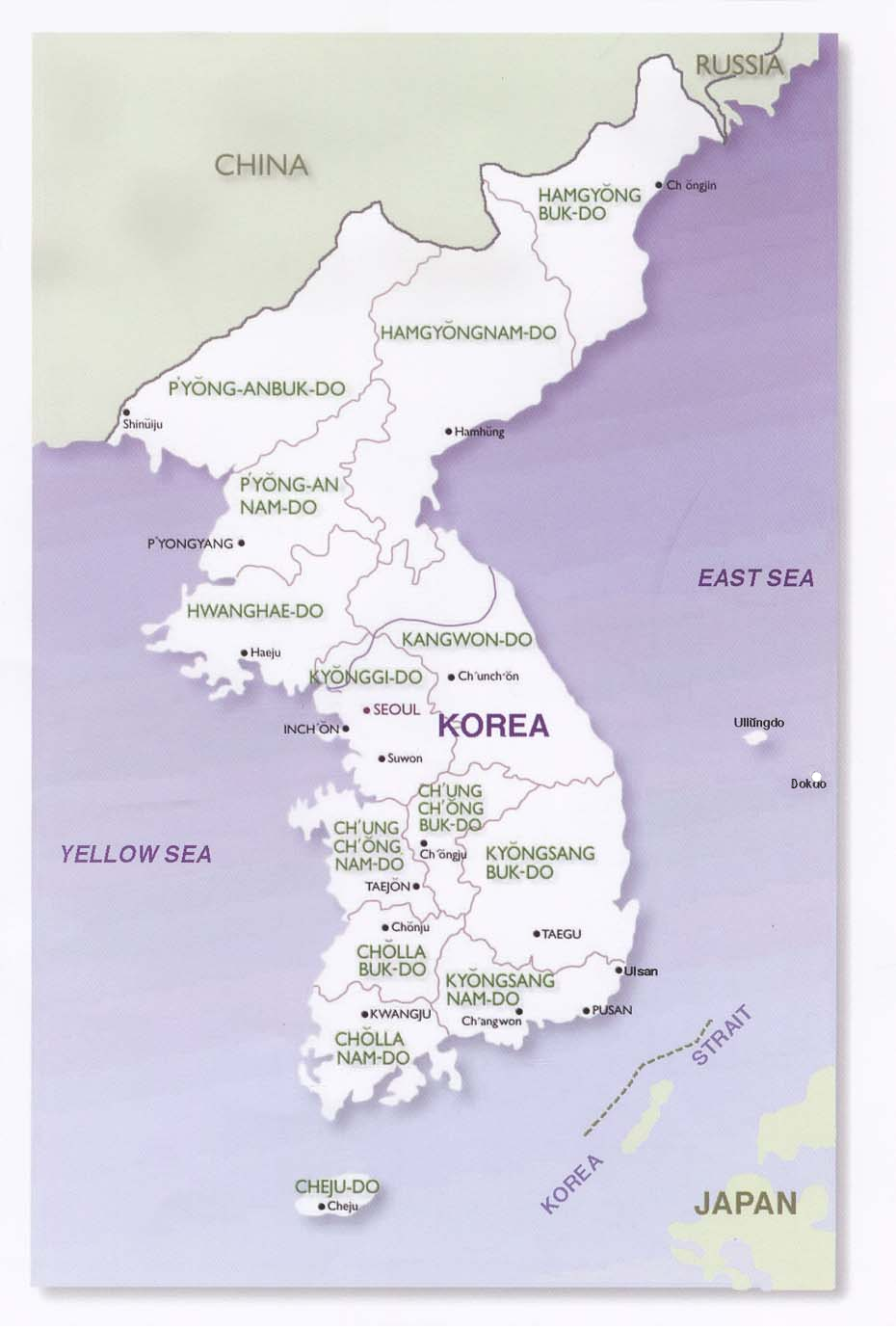 [Map of Korea]