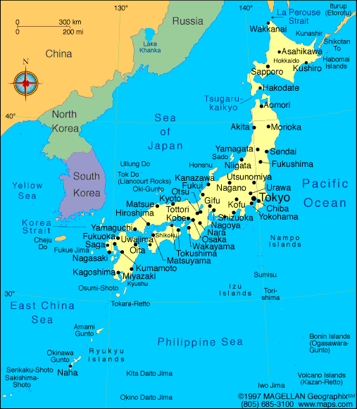 Map of Japan