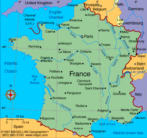 [Map of France]