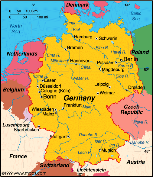 [map of Germany]