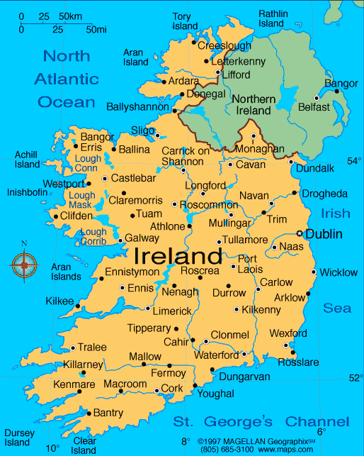 Map Of Ireland