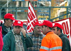 [Striking construction workers]