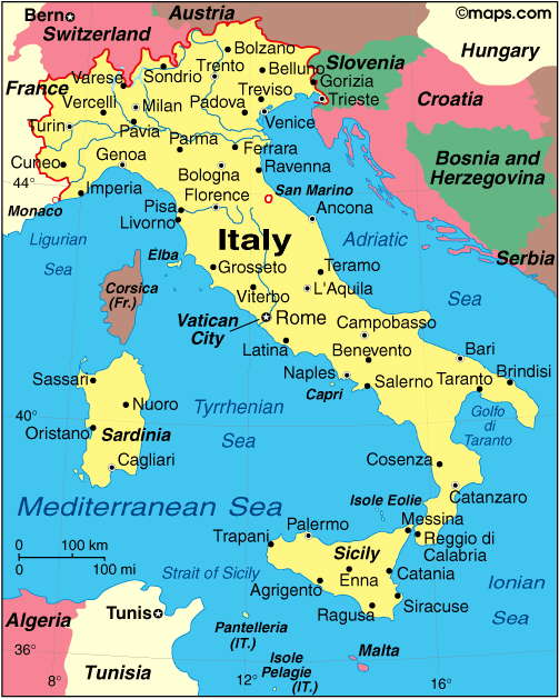 [ Map of the Italian Republic ]