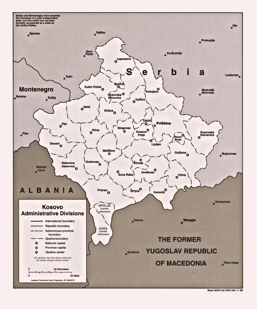 [ map of Kosova ]