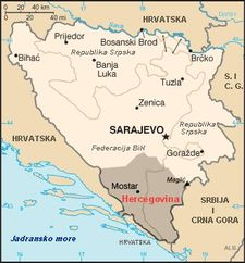 [ map of Bosnia & Herzegovina ]
