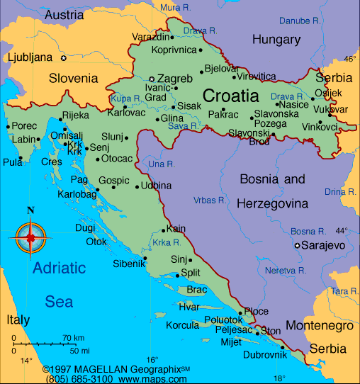 [ map of Croatia ]