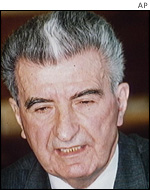 [ Macedonian President Kiro Gligorov ]