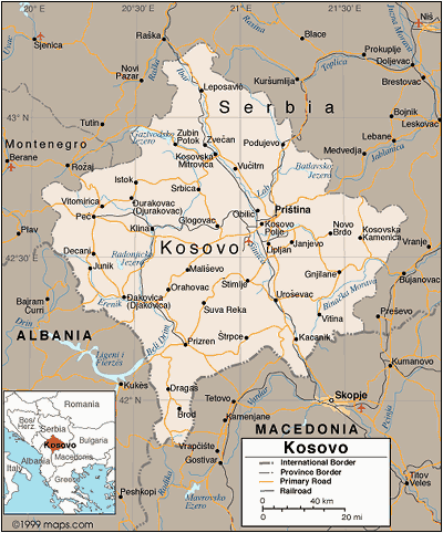 [ Map of Kosovo ]