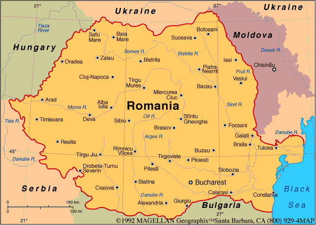 [ map of Romania ]