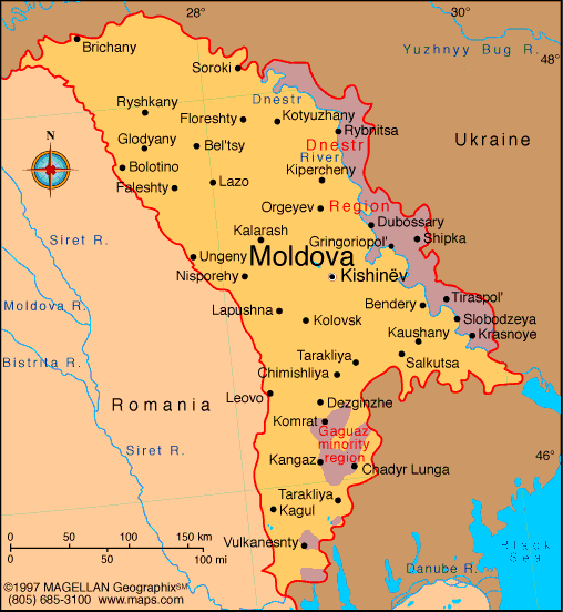 [ Map of Moldava ]