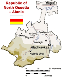 [ Map of North Ossetia ]