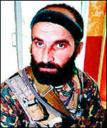 [ Chechen leader Shamyl Basayev ]
