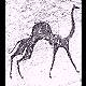 [ Horse Period painting of a camel 
	from late Tassili]